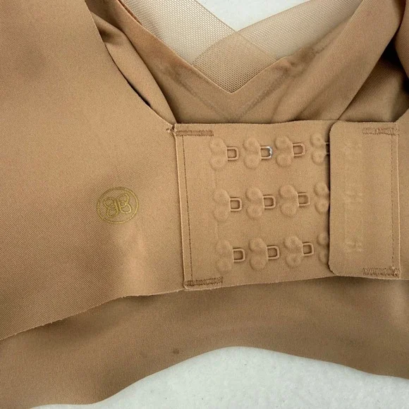 Honeylove Silhouette Bra Womens 36D/DD(E) Tan Nude Wire-Free Mesh Trim LWBR0304 - Picture 4 of 6